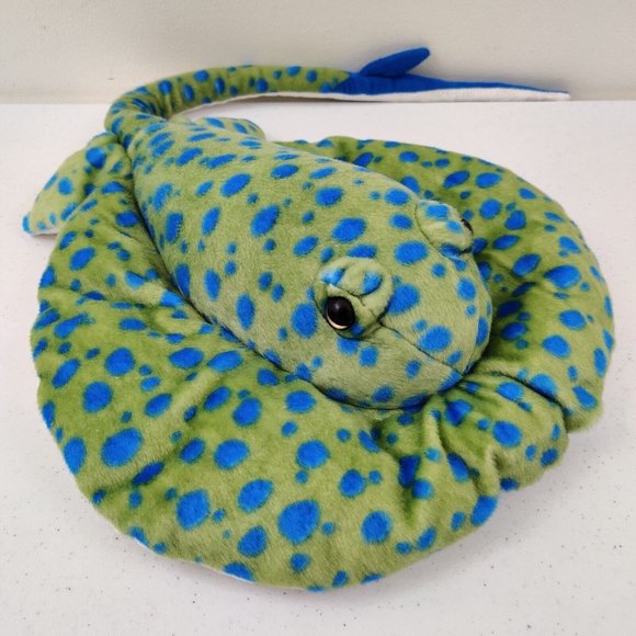 Wild Republic Plush Stuffed Adult Blue Spot Stingray Soft Ocean Fish Aquatic - Picture 2 of 10